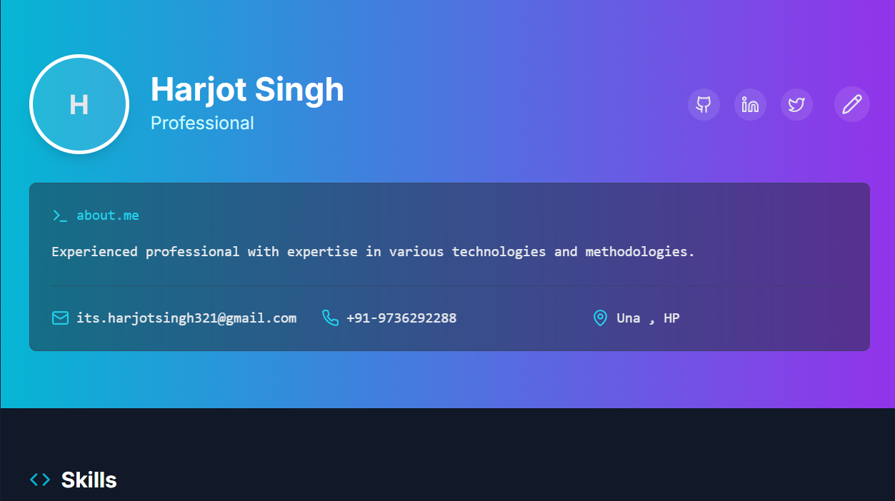 Techy template preview